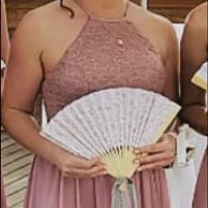 Azazie wedding guest or bridesmaid dress dusty Rose